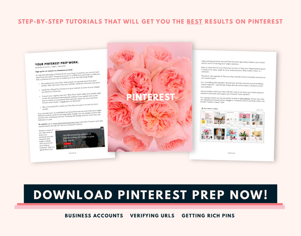 The free Pinterest Prep guide: get the best results out of Pinterest!