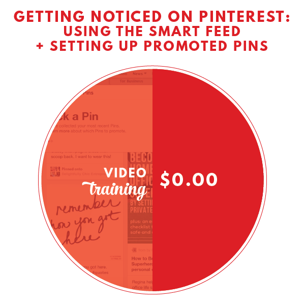 How to use the Pinterest smart feed + Promoted Pins -- a video training by Olyvia.co