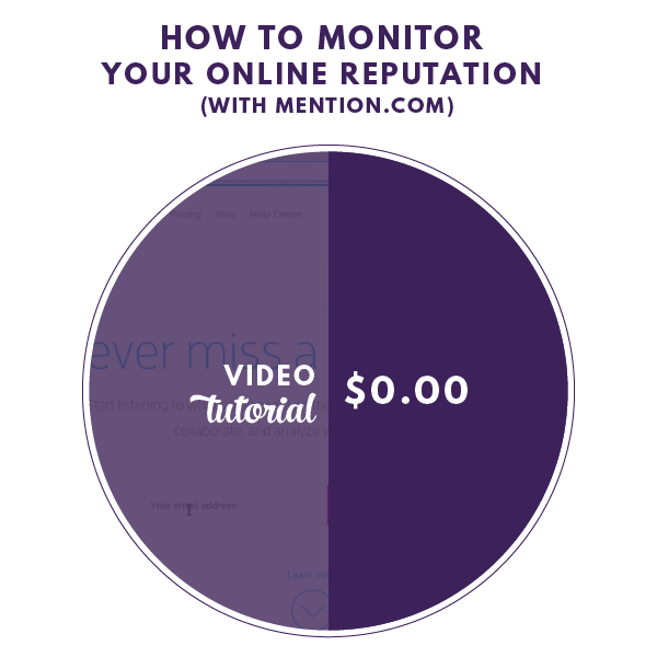 How to monitor your online reputation (for free) using Mention.com -- a video tutorial by Olyvia.co