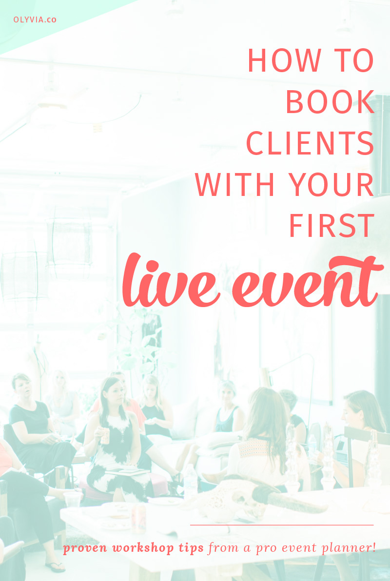 So you've been wanting to host your first live workshop or event, but you're not even sure where to start -- or how to convert it into actual paying clients and customers? These proven tips from a pro event planner are gold!