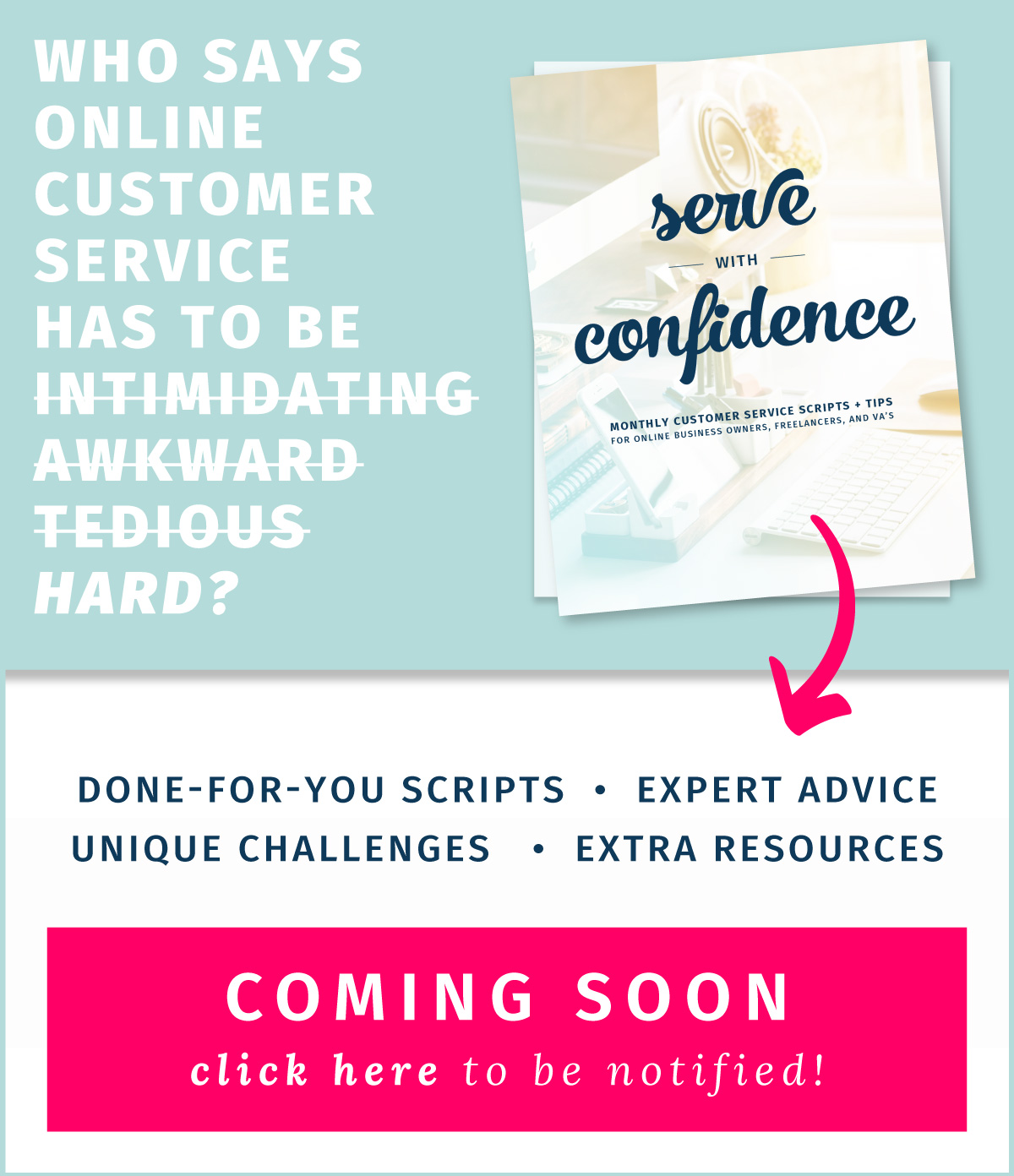 Serve With Confidence monthly subscription
